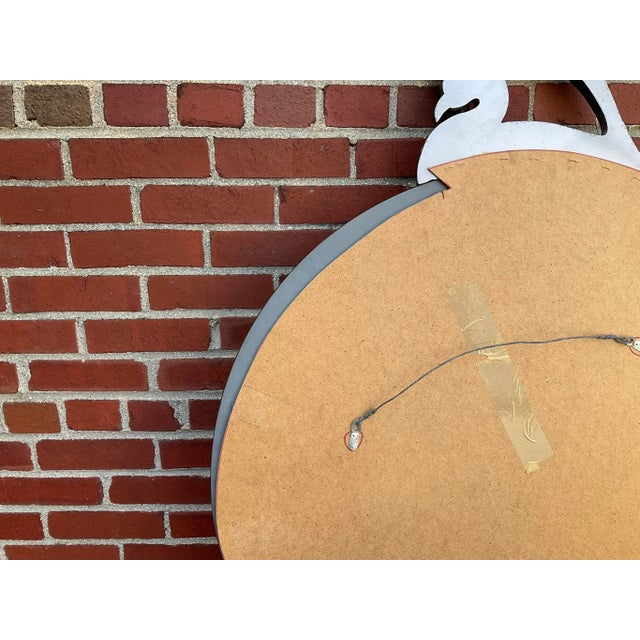 Vintage Post Modern Peacock Mirror For Sale - Image 11 of 12