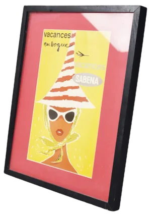 Vintage Aviaton Poster by Sabena, 1960s