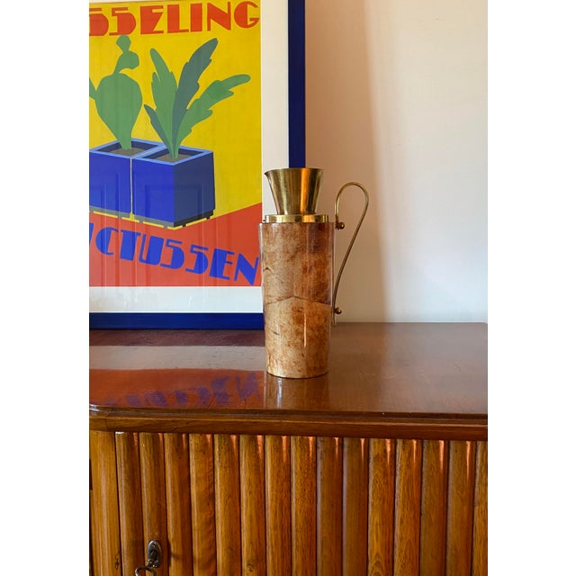 Mid-Century Parchment Barware Thermos, Aldo Tura, Macabo Italy Early 1950s For Sale - Image 11 of 12