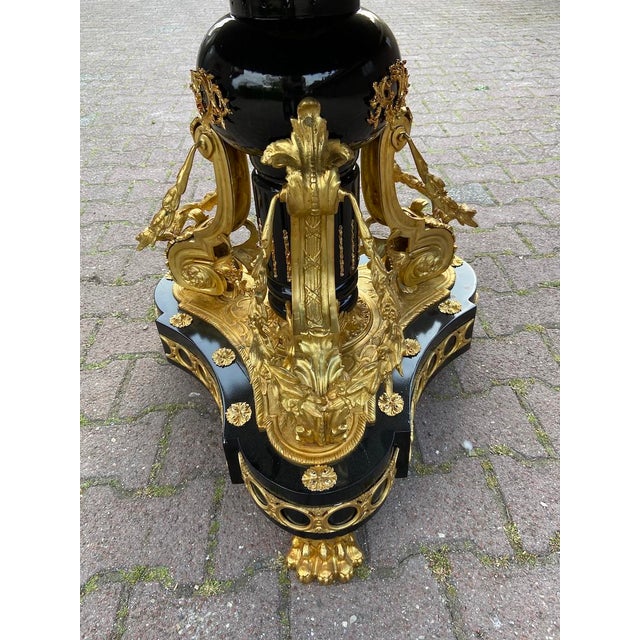 1960s French Louis XVI Bronze Porcelain Center Table For Sale - Image 13 of 15