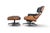 1970s Walnut + Leather Lounge Chair and Ottoman For Sale - Image 4 of 11