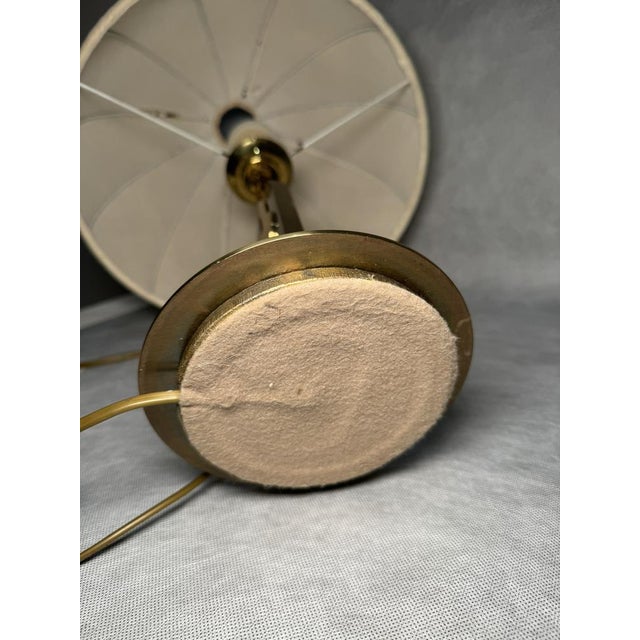 Hollywood Regency Brass and Steel Table Lamp, Germany, 1960s For Sale - Image 14 of 16