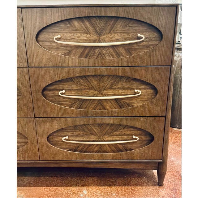 Art Deco Revelation Modern Art Deco Style Tiger Eye Door Chest For Sale - Image 3 of 7