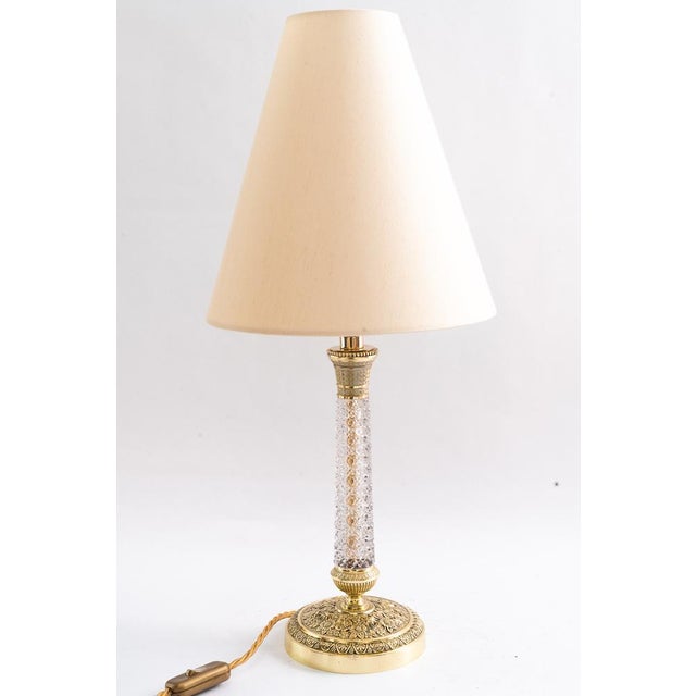 Historistic Cut Glass Stem Table Lamp, 1890s For Sale - Image 10 of 18