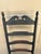 Pair of Antique Black Painted Shaker Ladder Back Chairs With Rush Seats For Sale In South Bend - Image 6 of 18