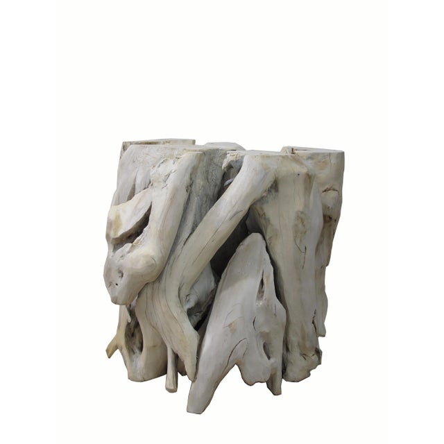 Inspired by the beauty of natural root form, this organic teak root sculpture is carved by the artisans from Java from one...