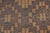 Rug & Kilim Vintage Tuareg Mat in Brown and Beige With Diamond Geometric Patterns For Sale - Image 4 of 7