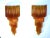 Large Amber Murano Wall Sconces, 1980s, Set of 2 For Sale - Image 3 of 13