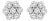 14K White Gold 1/2 cttw Round-Cut Diamond Floral Stud Earrings (I-J Color, SI2-I1 Clarity) - 2 Pieces For Sale