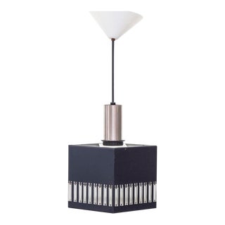 Philips Square Ceiling Pendant With Glass Tubes For Sale