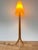 Brown Vintage Wooden Floor Lamp, 1940s For Sale - Image 8 of 9