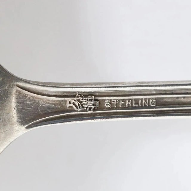 Early 20th Century Early 20th Century American Manchester Silver Co. & Sterling Silver Jelly/Preserve Spoons - Set of 2 For Sale - Image 5 of 7