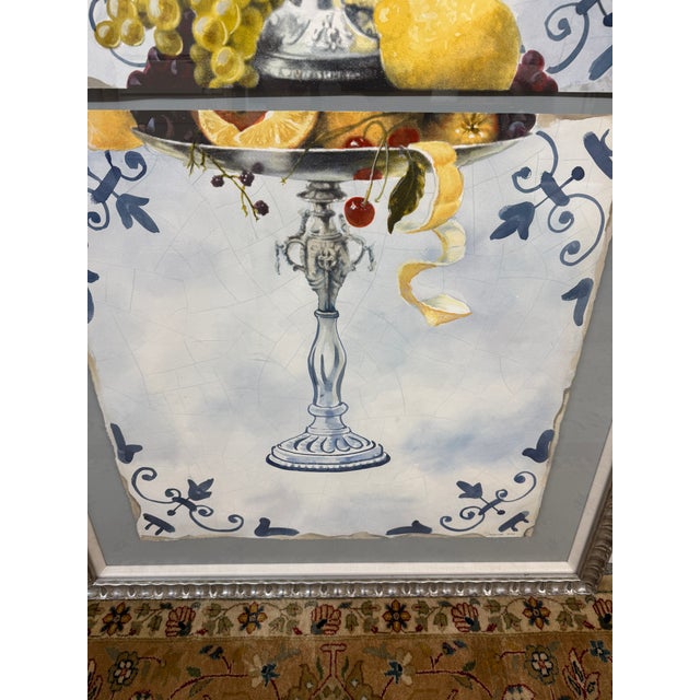 2000 - 2009 Patrick Bergsma Lemons on Pedestal Watercolor, Signed For Sale - Image 5 of 12