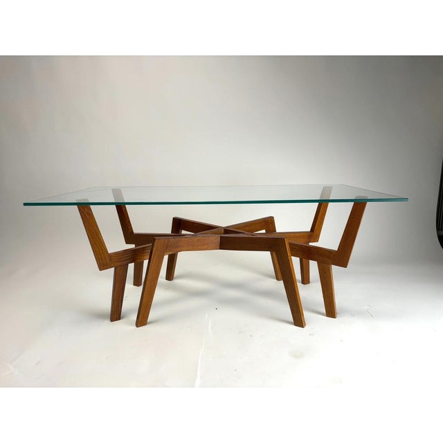 Mid-Century Modern Sculptural Wooden Coffee Table, Italy, 1950s For Sale - Image 4 of 17