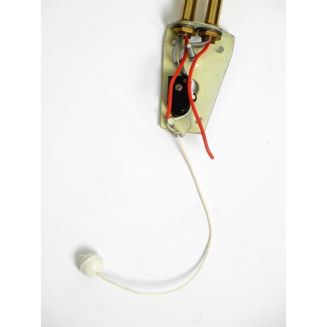 Metal Large Mid-Century Modern Expanded Metal Wall Lamps with Acrylic Glass Shades, 1950s, Set of 2 For Sale - Image 7 of 18