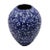 Large German Blue & White Fat Lava Vase from ES Keramik, 1950s For Sale