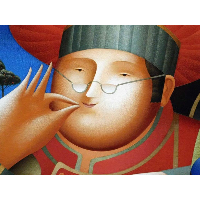 2000 - 2009 Anton Arkhipov "Piece De Resistance Ii" Original Oil on Canvas Artist Framed For Sale - Image 5 of 11
