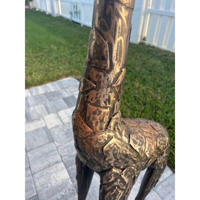 Brutalist Mid Century Giraffe Statue For Sale - Image 11 of 12