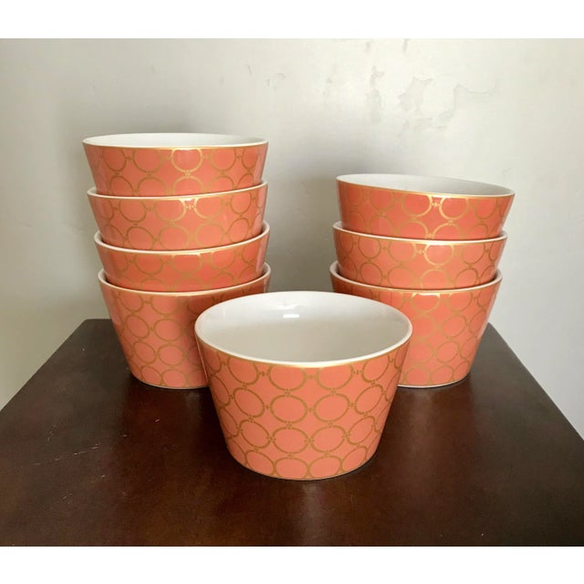 Easily update your decor with these coral colored bowls! These small bowls match our listing for the full dining set in...