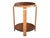 1930s French Art Deco Walnut Side Table With Sculptural Architectural Base- Fully Restored, Open Shelf For Sale - Image 14 of 15