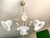 1980s Italian Chandelier with Iridescent Murano Glass Flowers, 1980 For Sale - Image 5 of 14