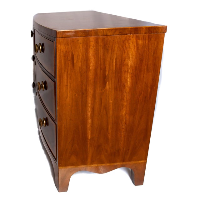 Vintage Mid Century Henredon Bow-Front Chest For Sale - Image 11 of 13