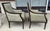 Textile Pair of Ethan Allen Giselle Cut-Velvet Upholstered Bergère Chairs For Sale - Image 7 of 16