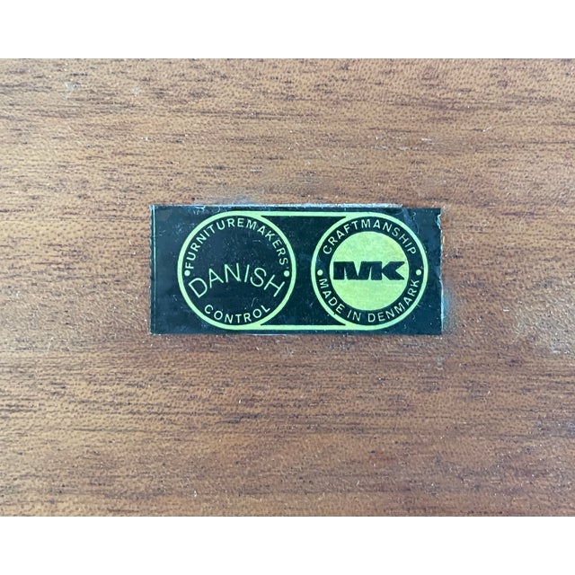 1960s Mid Century Danish Modern Teak End Tables by Arne Hovmand-Olsen for Mogens Kold Møbelfabrik- a Pair For Sale - Image 10 of 11