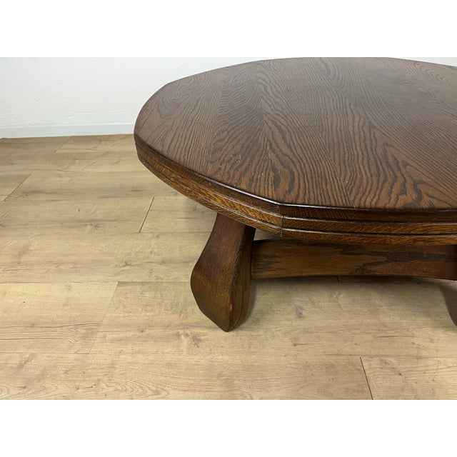 Italian Rustic Style Wood Coffee Table, 1950s For Sale - Image 3 of 9
