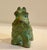Scotty dog bronze green patina solid. Scottish Terrier (Scottie) cast metal piece, likely dating from the early to...