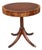Early 20th Century Georgian Style Tooled Leather Inset Mahogany Drum Table For Sale
