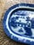 Chinoiserie Large Antique Blue and White Transfer Ware Platter For Sale - Image 3 of 6