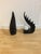 1980s Art Deco Inspired Winged Globe Lights - a Pair For Sale - Image 4 of 6