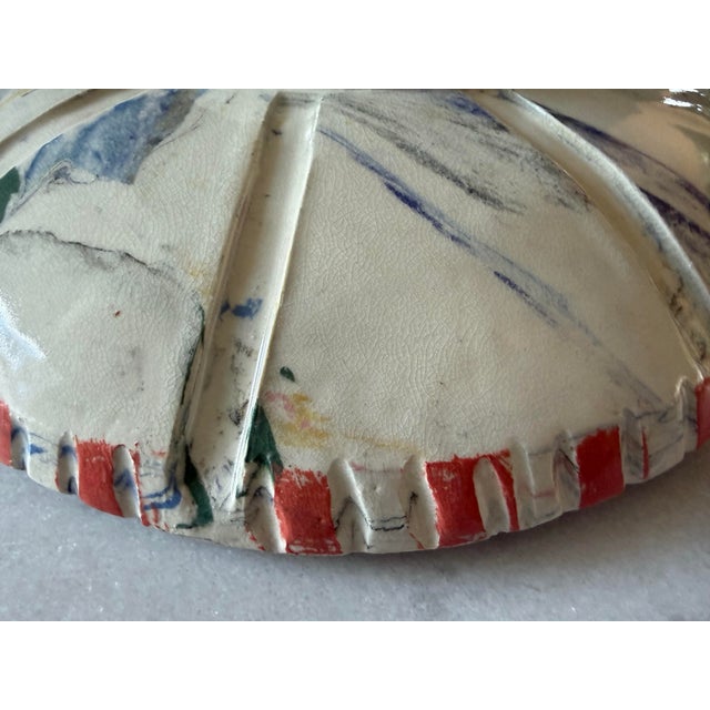 Hamdmade Ceramic Art Pottery Bowl For Sale - Image 10 of 11