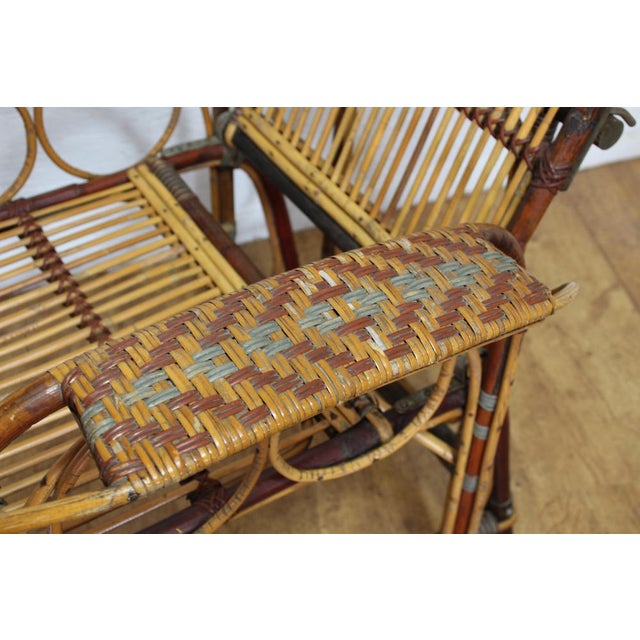 Rattan Lounge Chair by Erich Dieckman, 1930s For Sale - Image 10 of 18