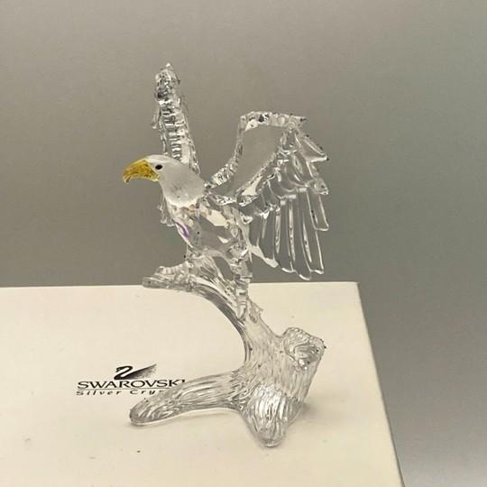 Swarovski Crystal Bald Eagle Figurine (#248003 - Mint Condition With Original Inner and Outer Boxes, Retired) For Sale - Image 15 of 15
