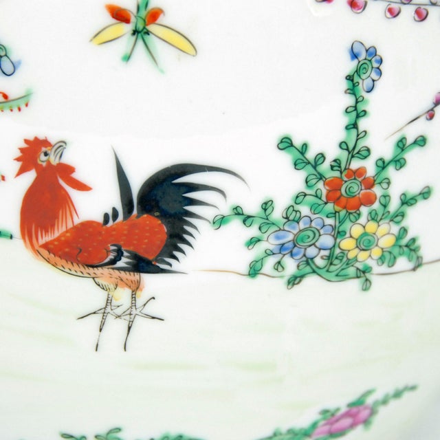 Red Vintage Chinese Rooster Ginger Jar With Qianlong Reign Mark Late 20th C For Sale - Image 8 of 13