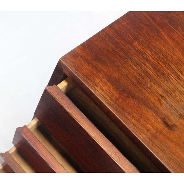 1960s 1960s Danish Modern Walnut High Chest or Dresser For Sale - Image 5 of 9