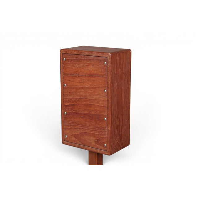 Mid 20th Century 1950s Teak Floor Speaker on Tripod Base For Sale - Image 5 of 6