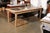 Mid-Century Modern Mid 20th Century Southern French Mid Century Natural Oak Dining Table with Fossil Black Marble Top For Sale - Image 3 of 12
