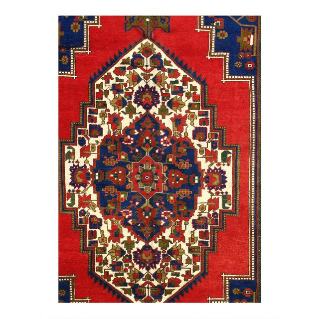 Kazak is a traditional shape of old Caucasian rugs which strictly adheres to traditional design elements of the Caucasus....
