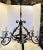 Modern Vintage 1950s Black Iron Chandelier For Sale - Image 3 of 9