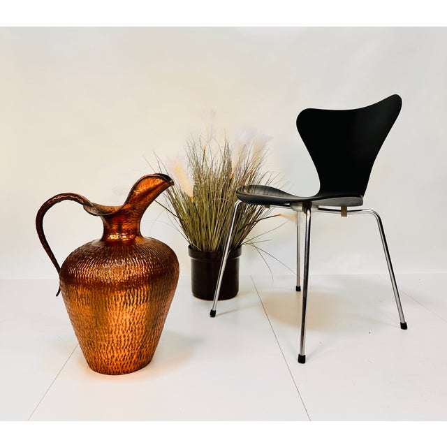 Large Jug Vase in Embossed Copper attributed to Egidio Casagrande, Italy, 1950s For Sale - Image 12 of 15