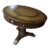 Leather Top Maitland-Smith French Empire Regency Paw Feet Center Entry Table French Empire and Regency-style center table...