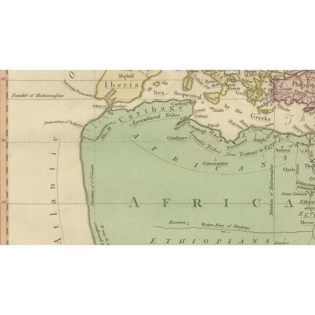 Antique Classical World Map by Wilkinson, 1819 For Sale - Image 12 of 14