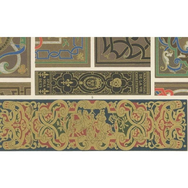 Pailon, Renaissance Decorative 1500s-1600 Panels, Plate LXIX, 1869, Print For Sale - Image 5 of 10