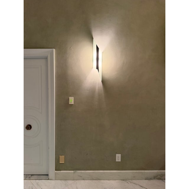 Contemporary Donovan Lighting Sculptural Frosted Glass Wall Sconce, 18 Available For Sale - Image 3 of 17
