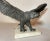 Antique Solid Bronze Marble Open Winged American Bald Eagle Statue Sculpture For Sale - Image 12 of 13