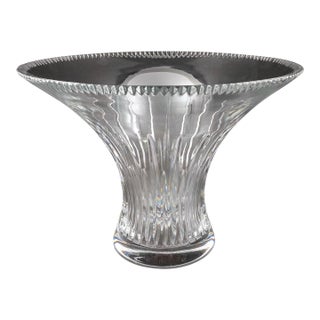 Waterford Crystal Carina Essence Jorge Perez Signed Centerpiece Bouquet Bowl For Sale