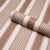 Schumacher Sample - Schumacher Summerville Stripe Wallcovering In Umber For Sale - Image 4 of 6